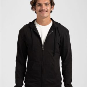Beach Full-Zip Hooded Long Sleeve T-Shirt