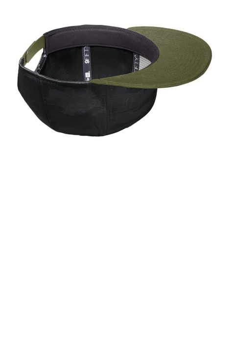 New Era Camo Flat Bill Snapback Cap NE407