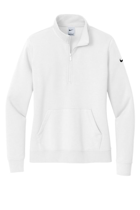 Nike Women's Club Fleece Sleeve Swoosh 1/2-Zip NKDX6720