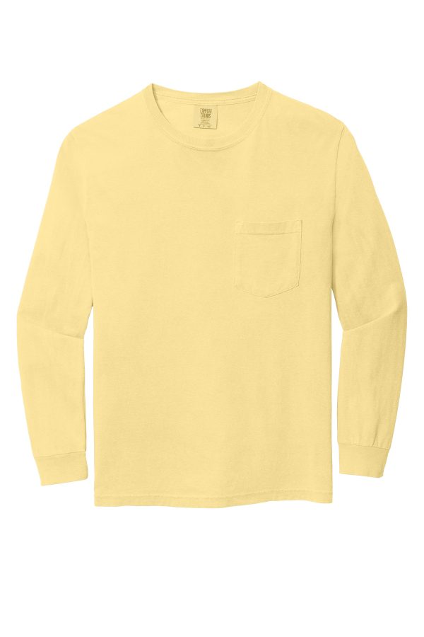 COMFORT COLORS Heavyweight Ring Spun Long Sleeve Pocket Tee. 4410
