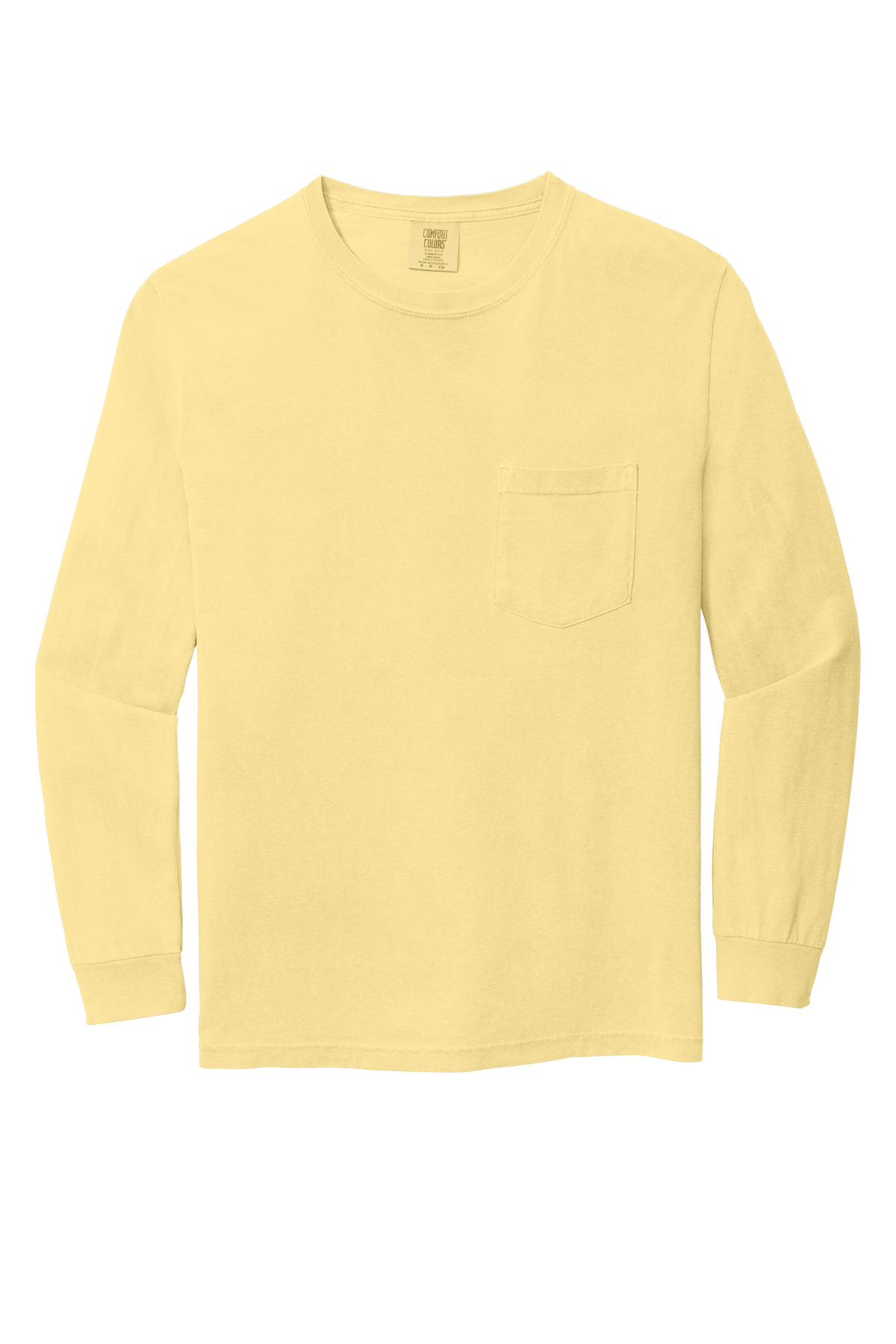 COMFORT COLORS Heavyweight Ring Spun Long Sleeve Pocket Tee. 4410